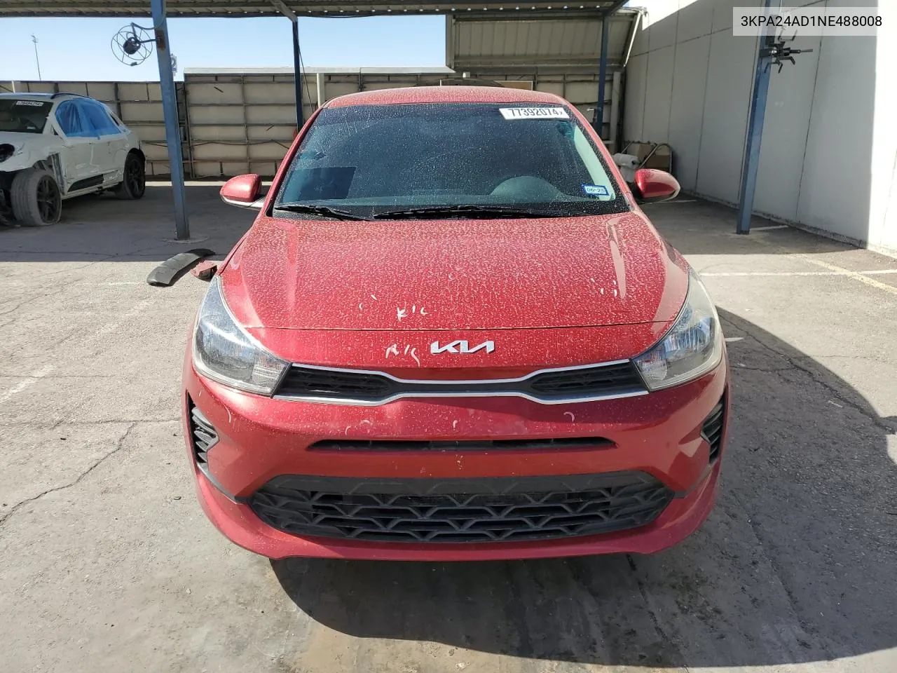 2022 Kia Rio Lx VIN: 3KPA24AD1NE488008 Lot: 77392074