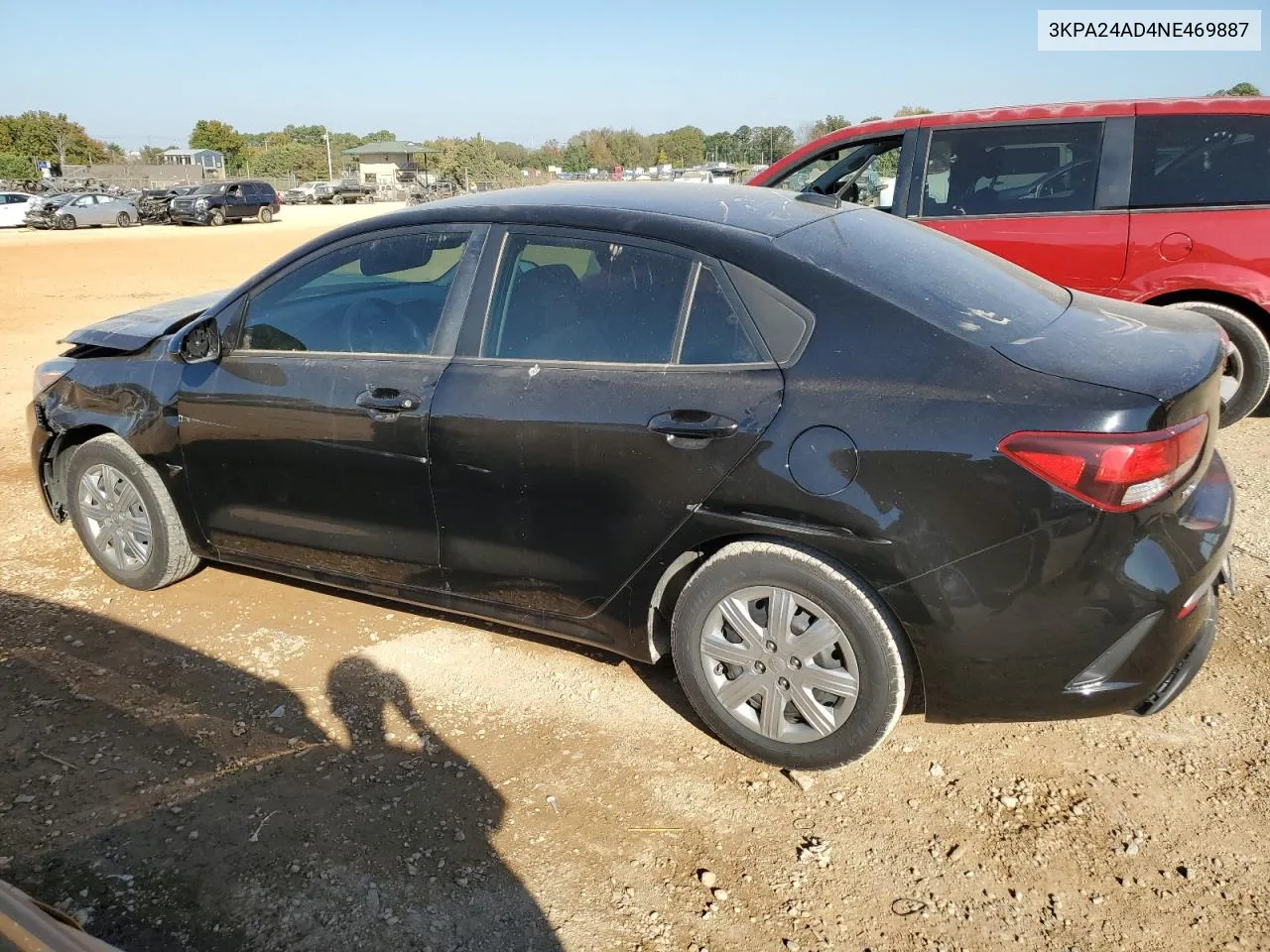 3KPA24AD4NE469887 2022 Kia Rio Lx