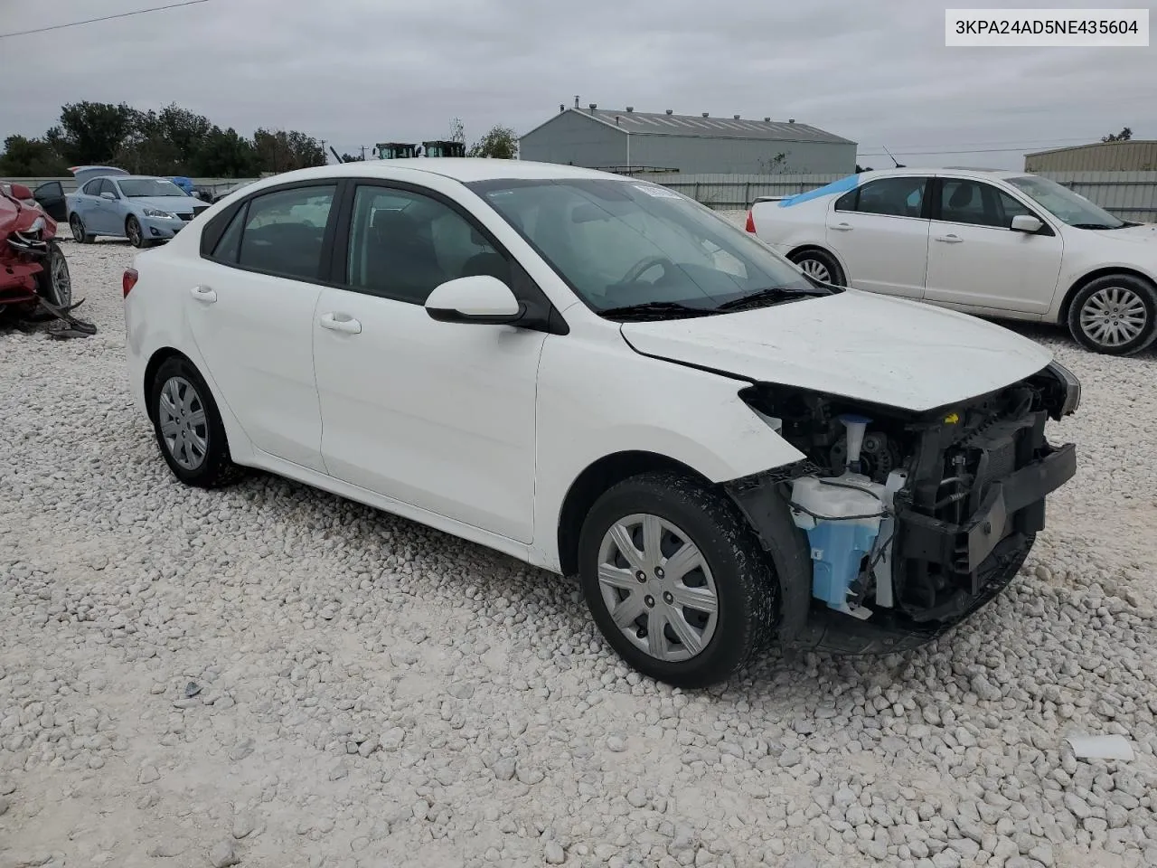 2022 Kia Rio Lx VIN: 3KPA24AD5NE435604 Lot: 78937694