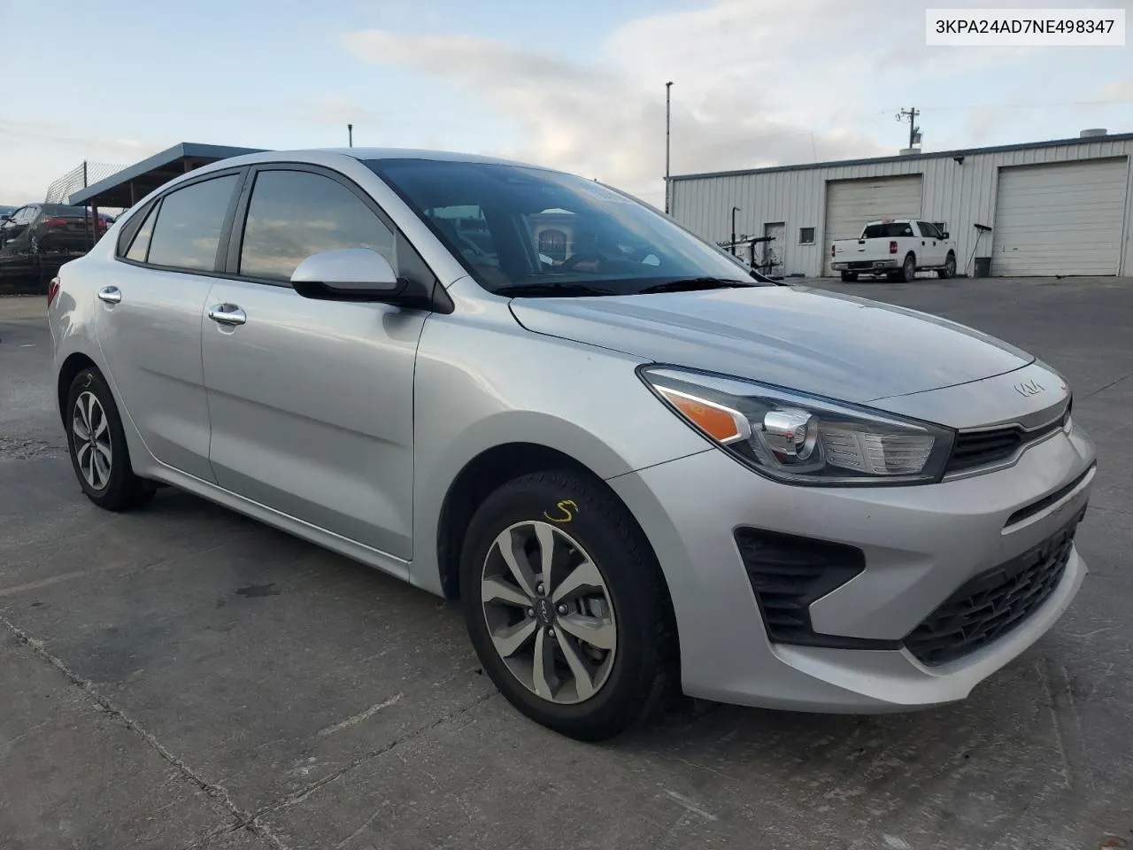 2022 Kia Rio Lx VIN: 3KPA24AD7NE498347 Lot: 79040194