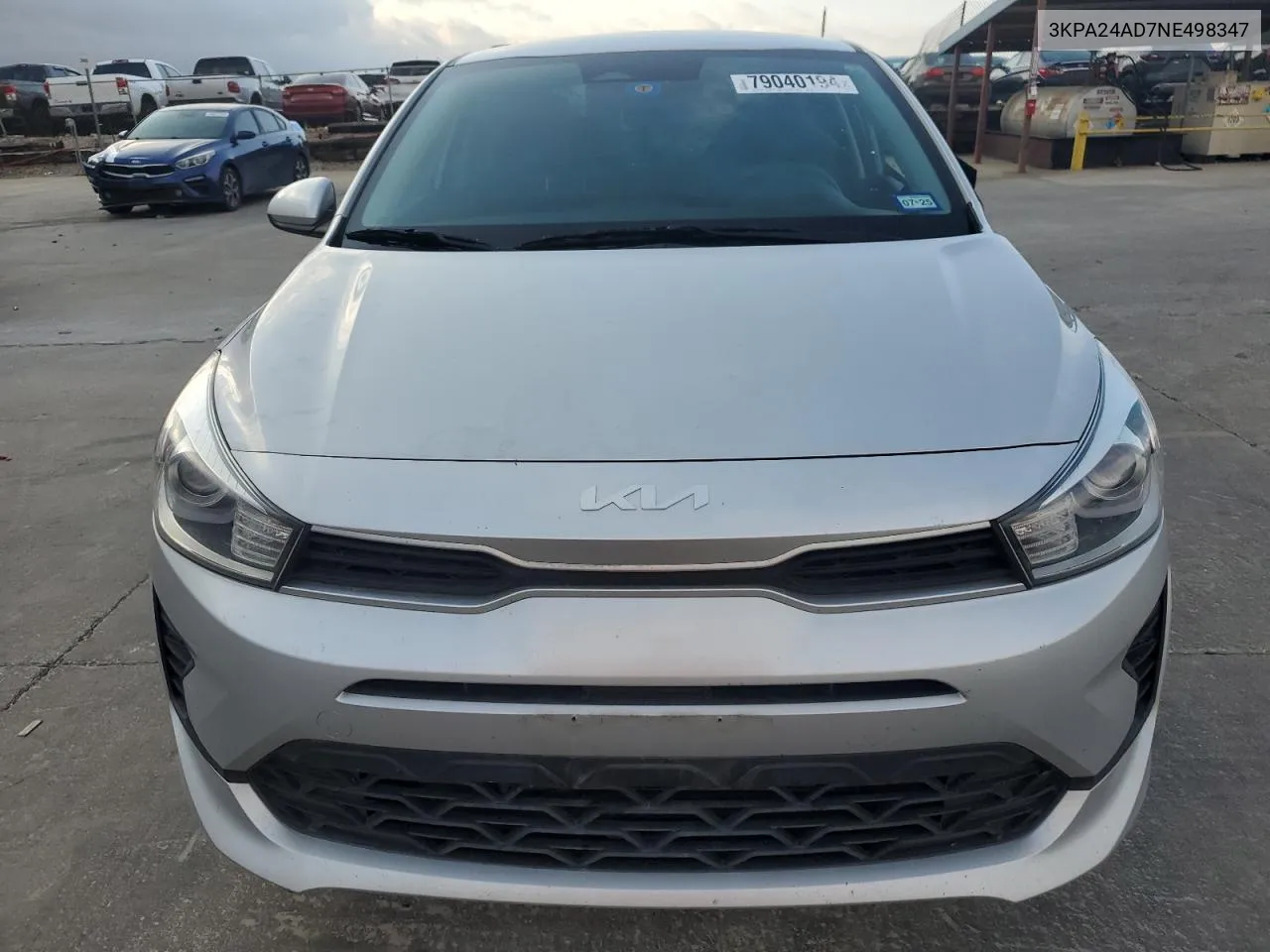 2022 Kia Rio Lx VIN: 3KPA24AD7NE498347 Lot: 79040194