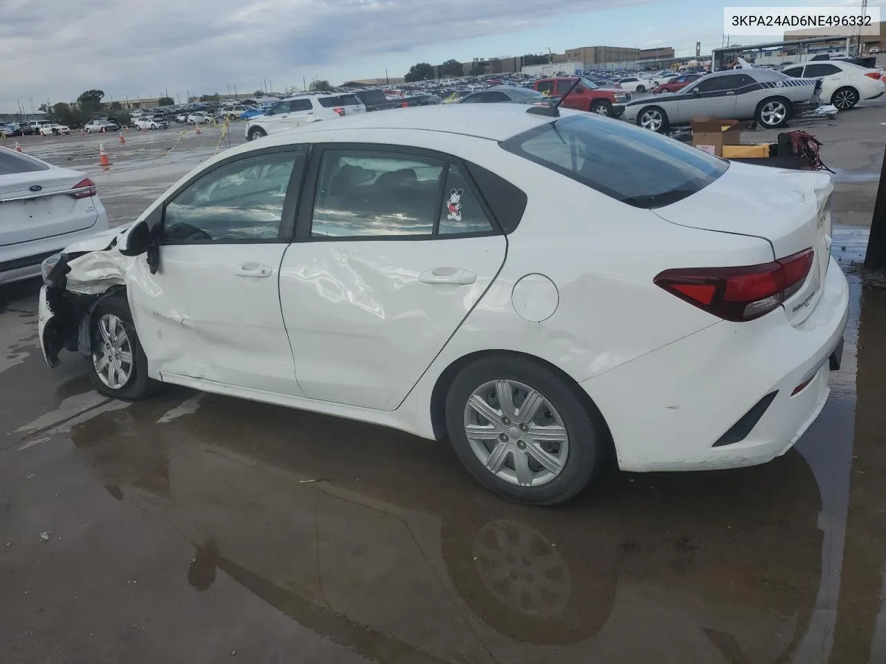 2022 Kia Rio Lx VIN: 3KPA24AD6NE496332 Lot: 79308694