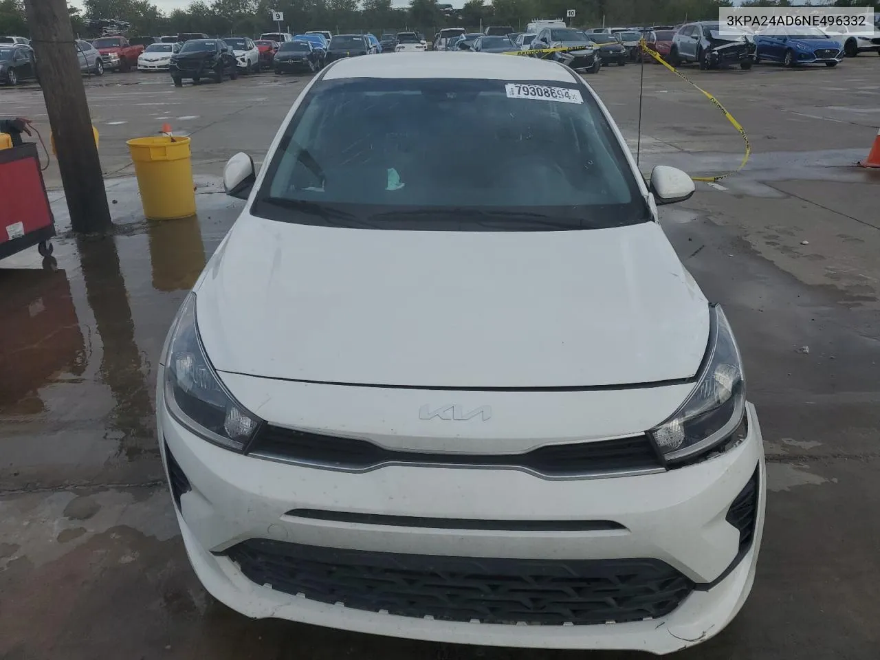 2022 Kia Rio Lx VIN: 3KPA24AD6NE496332 Lot: 79308694