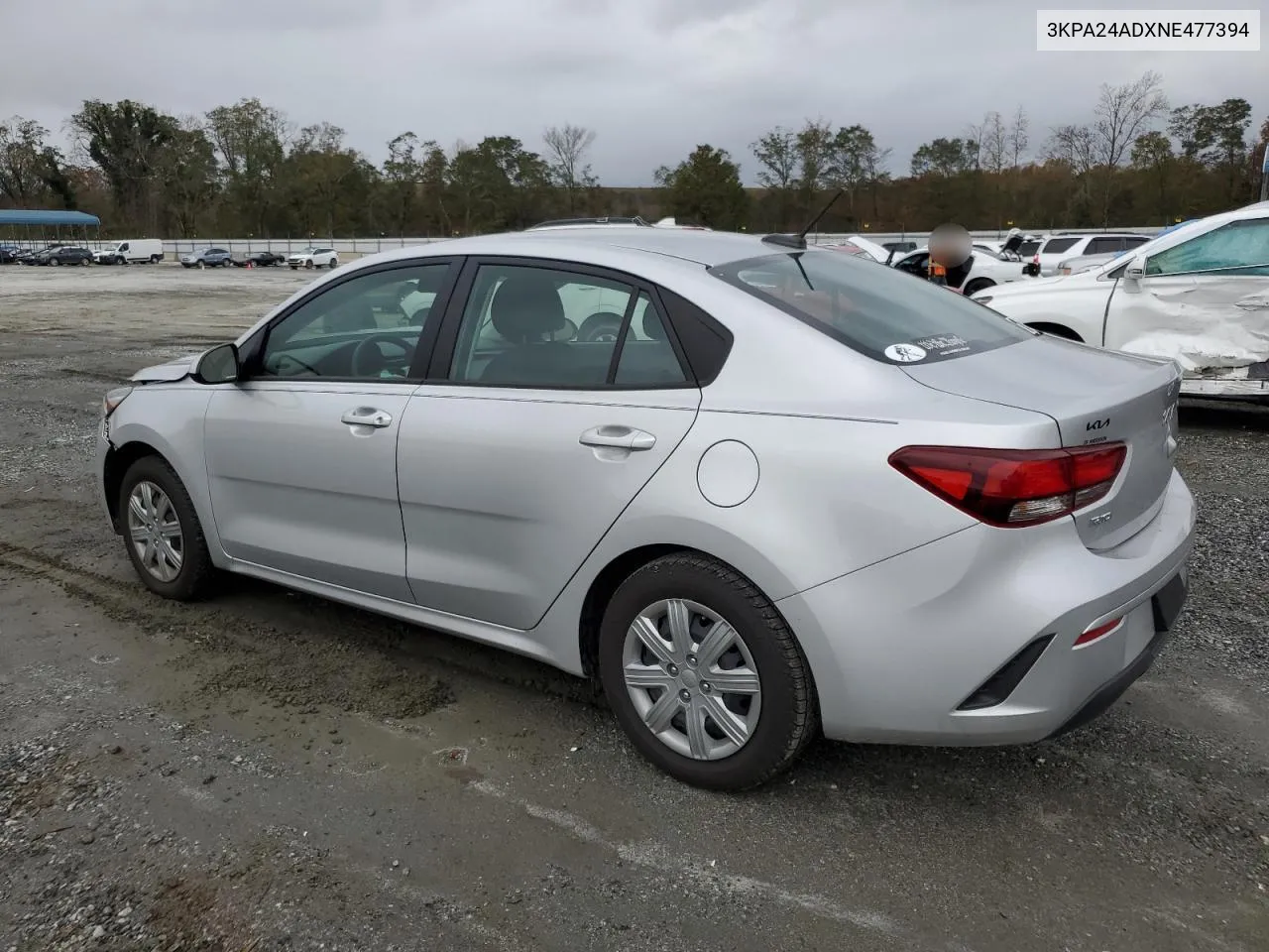 2022 Kia Rio Lx VIN: 3KPA24ADXNE477394 Lot: 79614614