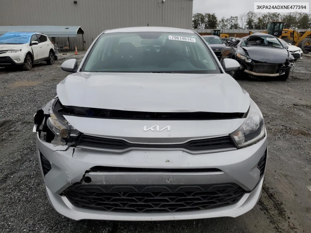 2022 Kia Rio Lx VIN: 3KPA24ADXNE477394 Lot: 79614614