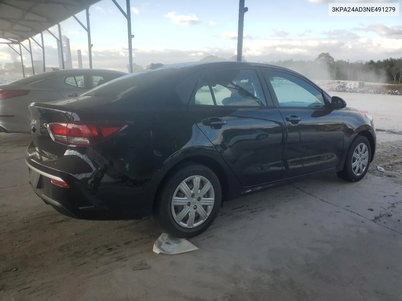 2022 Kia Rio Lx VIN: 3KPA24AD3NE491279 Lot: 79780834