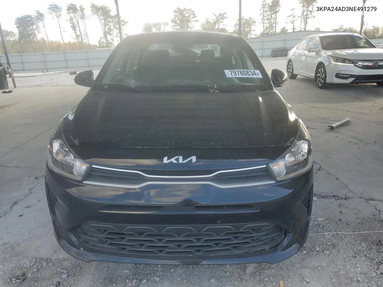 2022 Kia Rio Lx VIN: 3KPA24AD3NE491279 Lot: 79780834