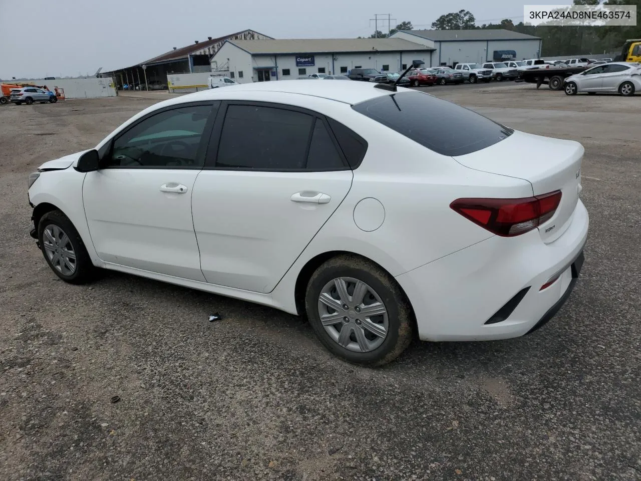 2022 Kia Rio Lx VIN: 3KPA24AD8NE463574 Lot: 79880234