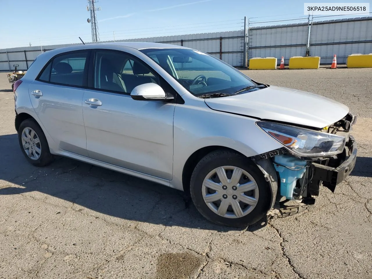 2022 Kia Rio S VIN: 3KPA25AD9NE506518 Lot: 81279004