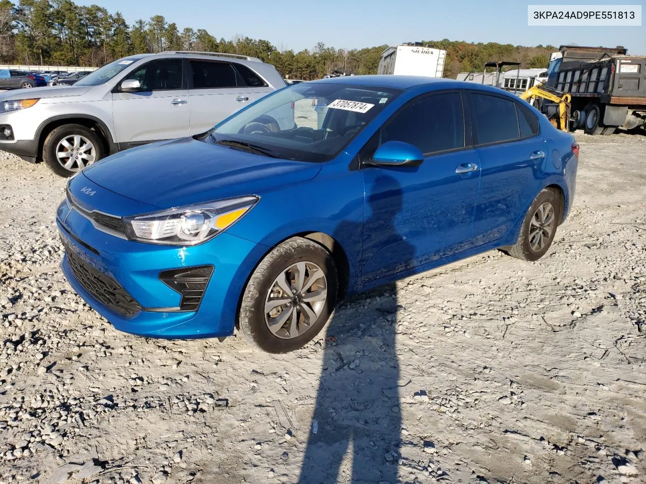 2023 Kia Rio Lx VIN: 3KPA24AD9PE551813 Lot: 37057874