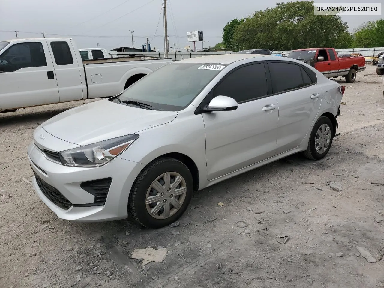 2023 Kia Rio Lx VIN: 3KPA24AD2PE620180 Lot: 50782724