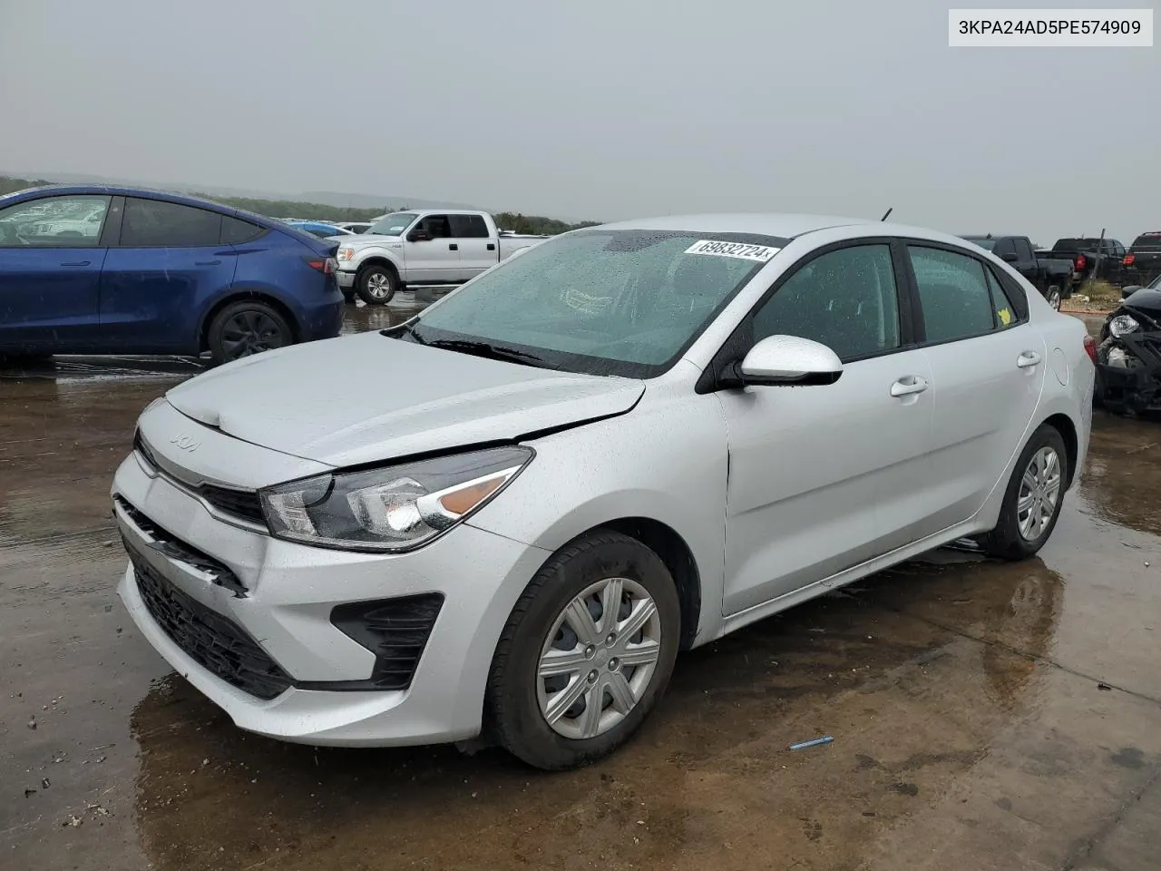 2023 Kia Rio Lx VIN: 3KPA24AD5PE574909 Lot: 69832724