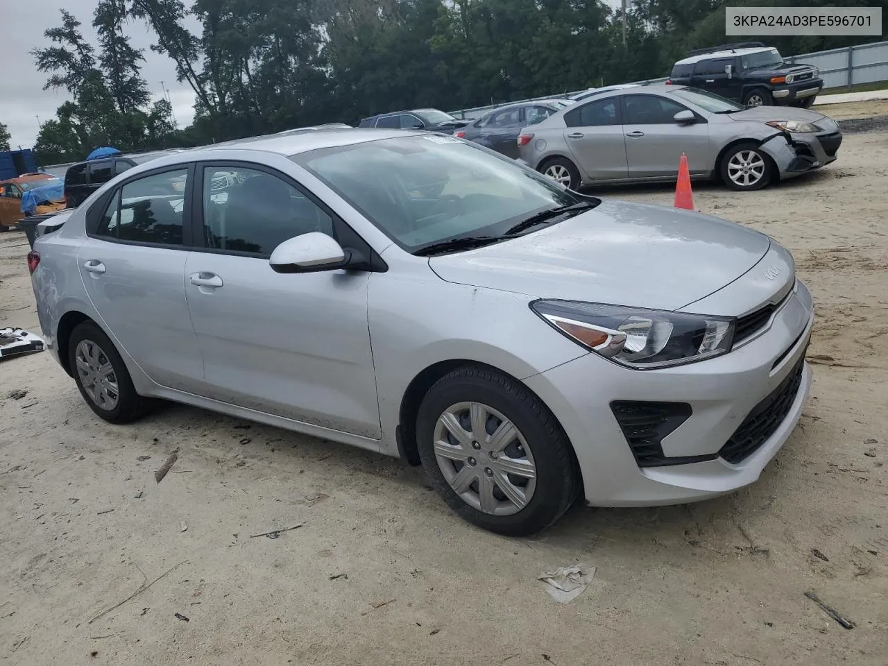 2023 Kia Rio Lx VIN: 3KPA24AD3PE596701 Lot: 71112034