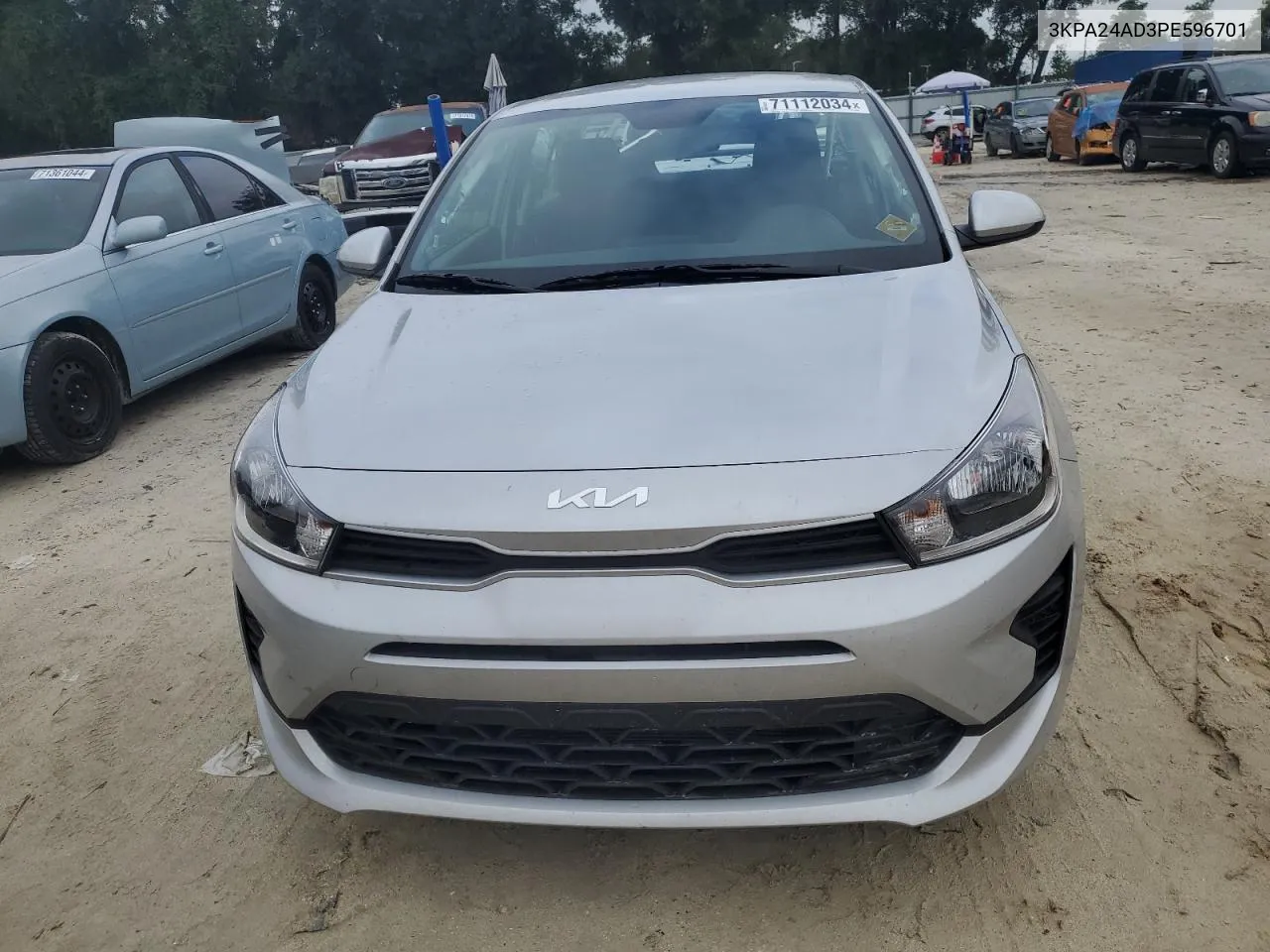 2023 Kia Rio Lx VIN: 3KPA24AD3PE596701 Lot: 71112034