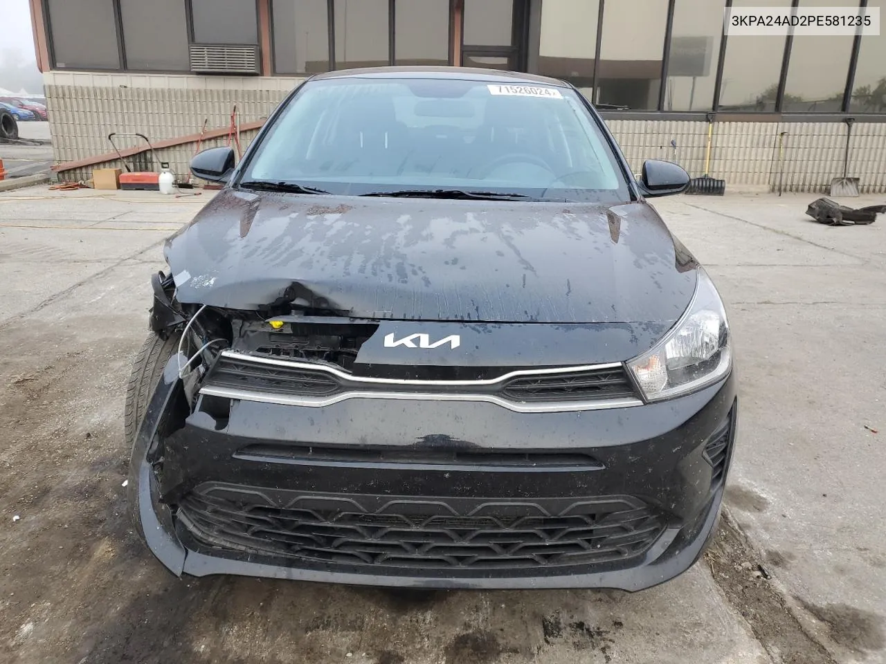 2023 Kia Rio Lx VIN: 3KPA24AD2PE581235 Lot: 71526024