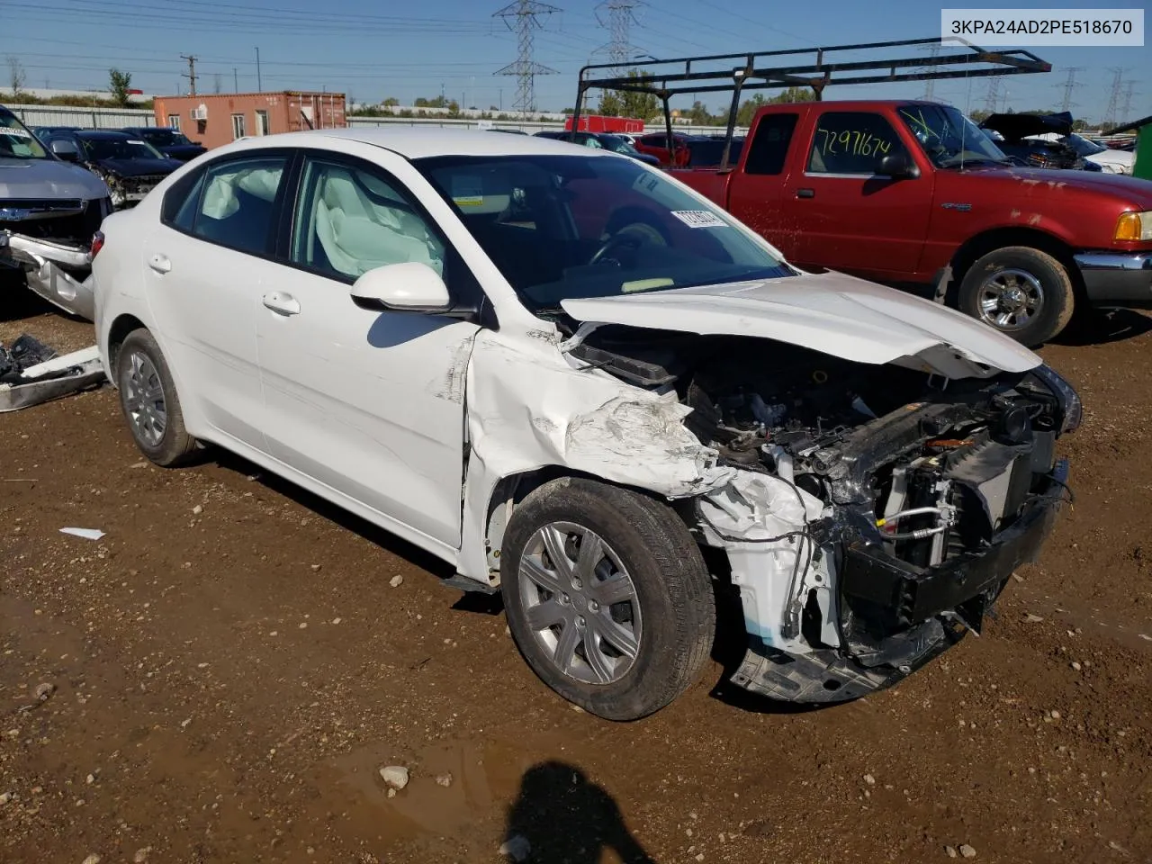 3KPA24AD2PE518670 2023 Kia Rio Lx