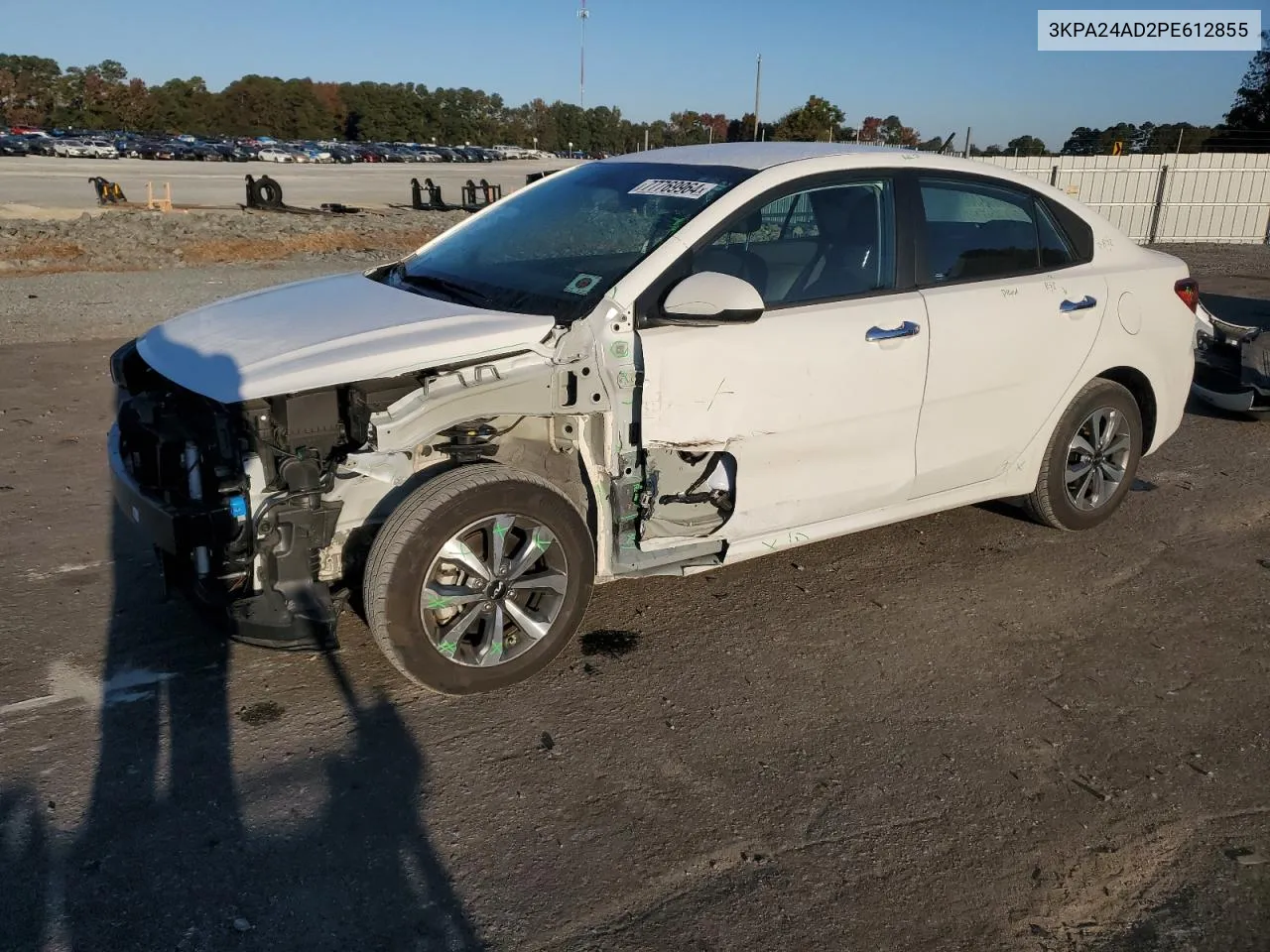 2023 Kia Rio Lx VIN: 3KPA24AD2PE612855 Lot: 77769964