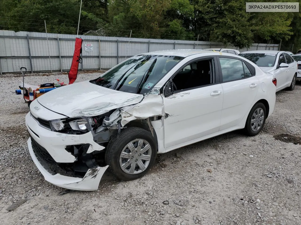 2023 Kia Rio Lx VIN: 3KPA24ADXPE570693 Lot: 78916814