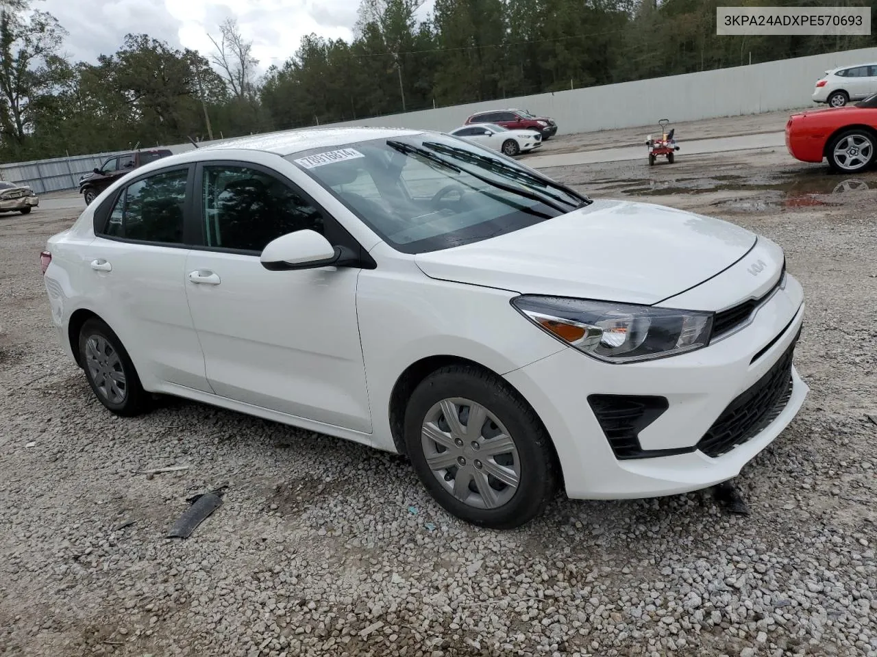 2023 Kia Rio Lx VIN: 3KPA24ADXPE570693 Lot: 78916814