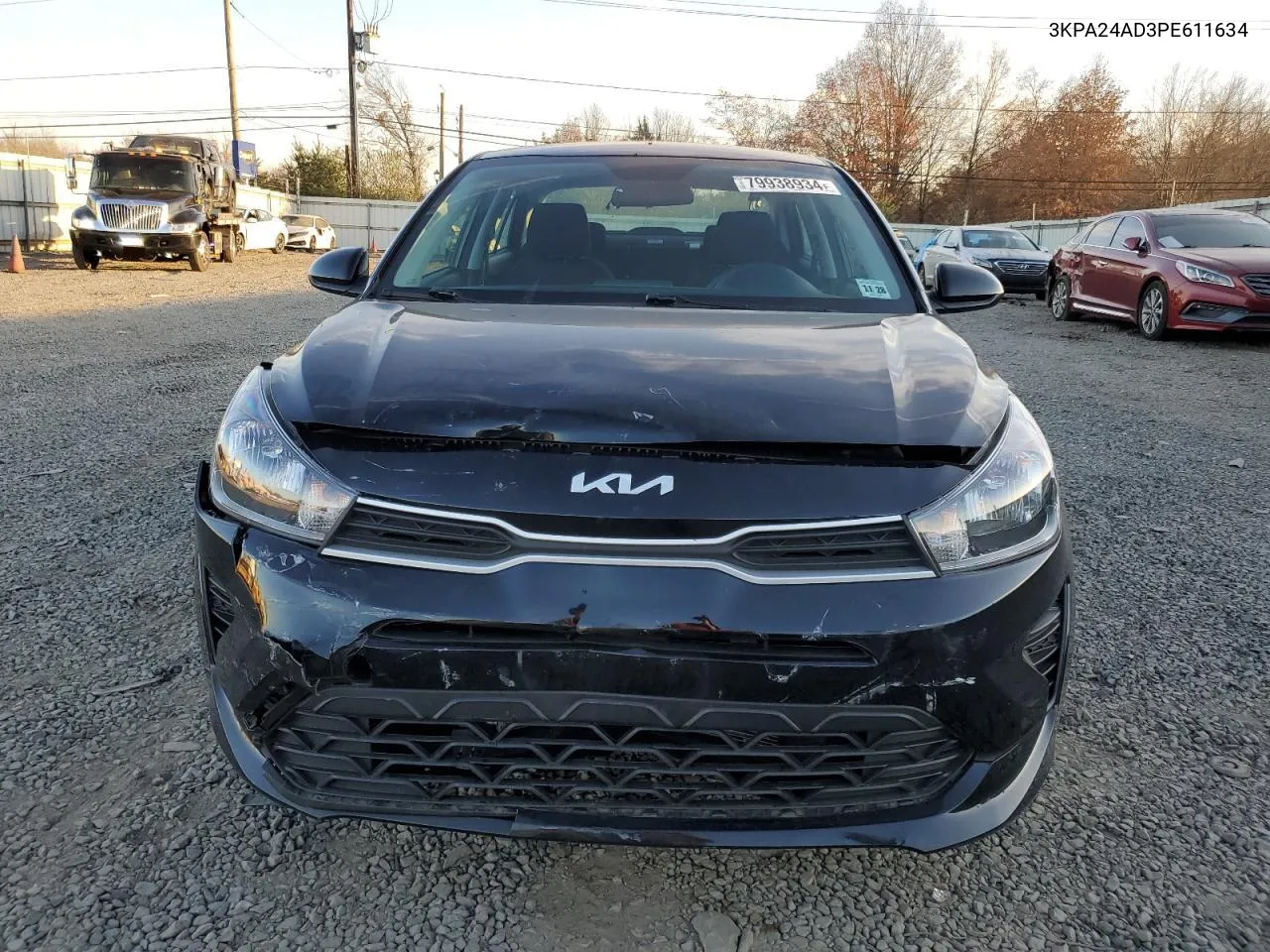 2023 Kia Rio Lx VIN: 3KPA24AD3PE611634 Lot: 79938934