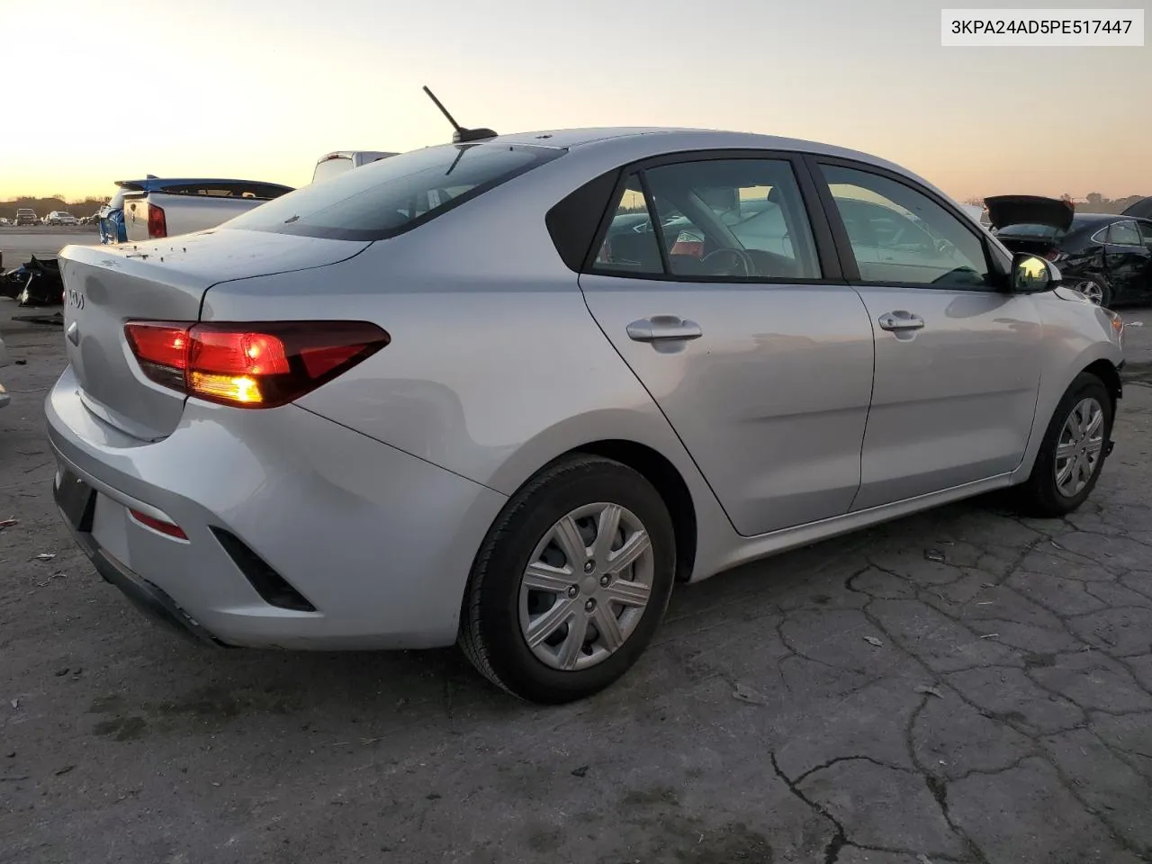 2023 Kia Rio Lx VIN: 3KPA24AD5PE517447 Lot: 80304274