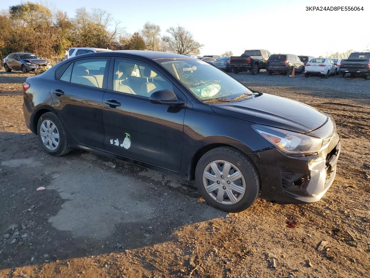 2023 Kia Rio Lx VIN: 3KPA24AD8PE556064 Lot: 80366604