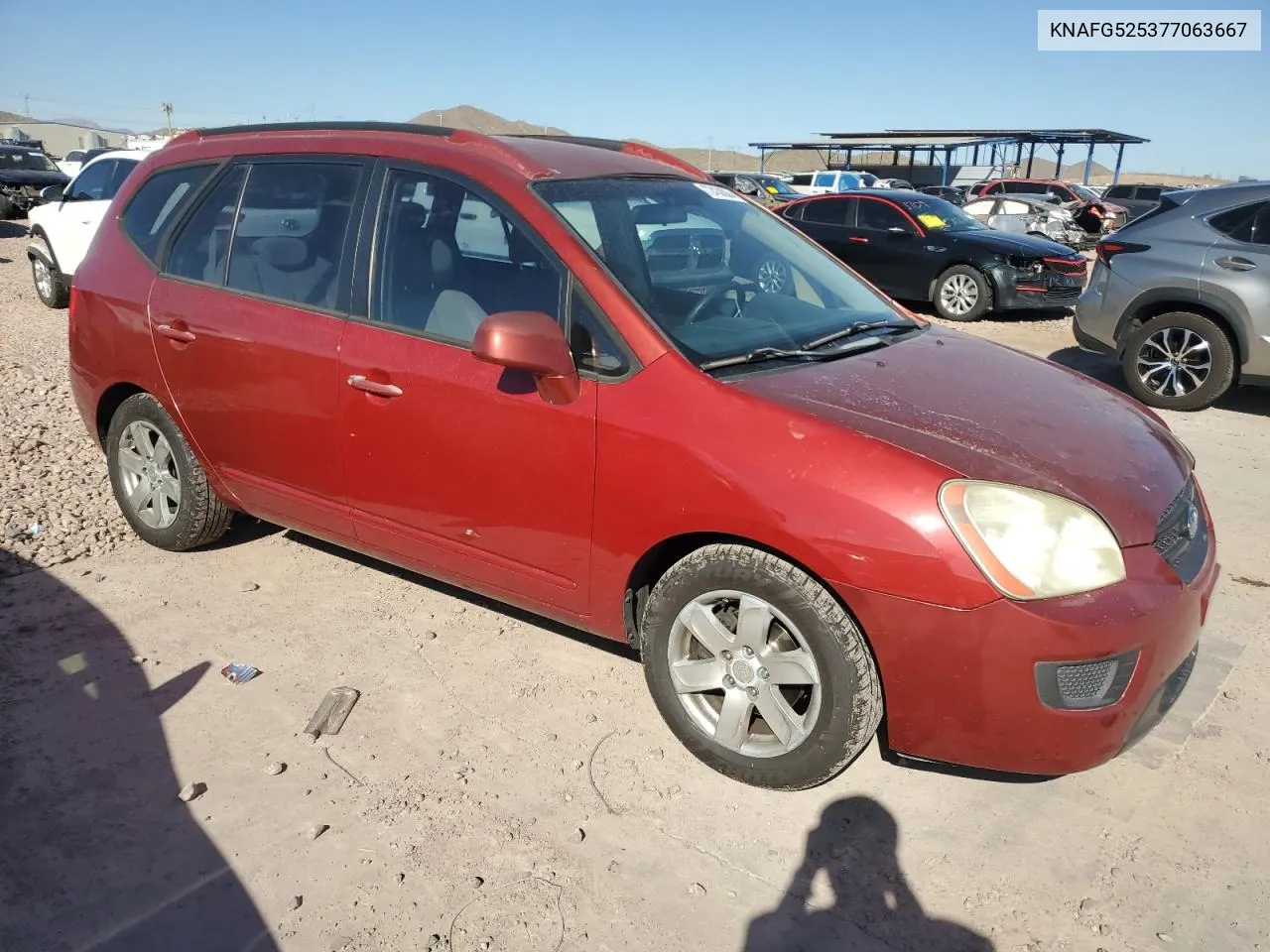 2007 Kia Rondo Base VIN: KNAFG525377063667 Lot: 72430004