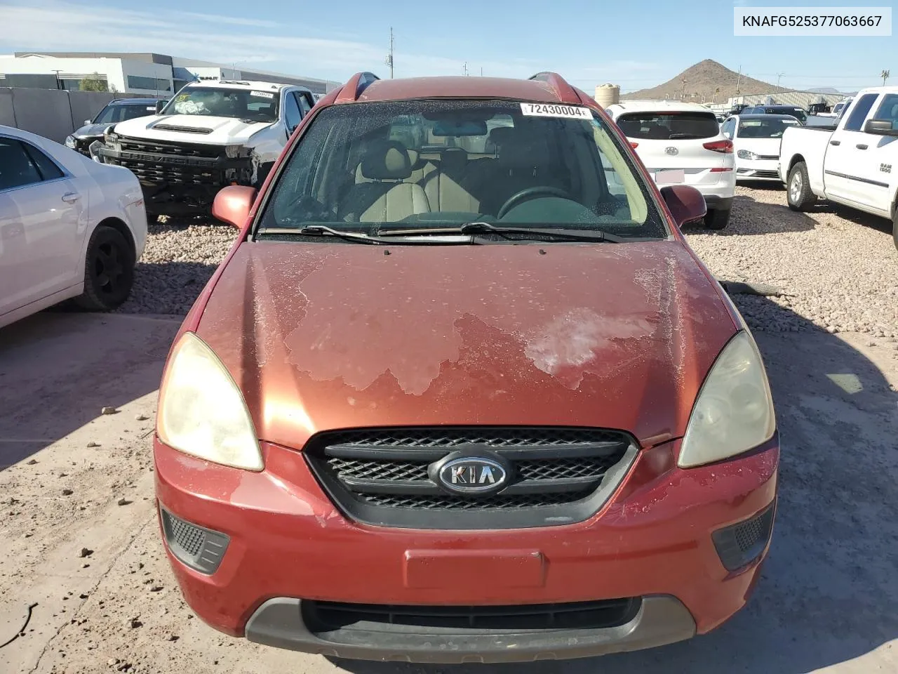 2007 Kia Rondo Base VIN: KNAFG525377063667 Lot: 72430004