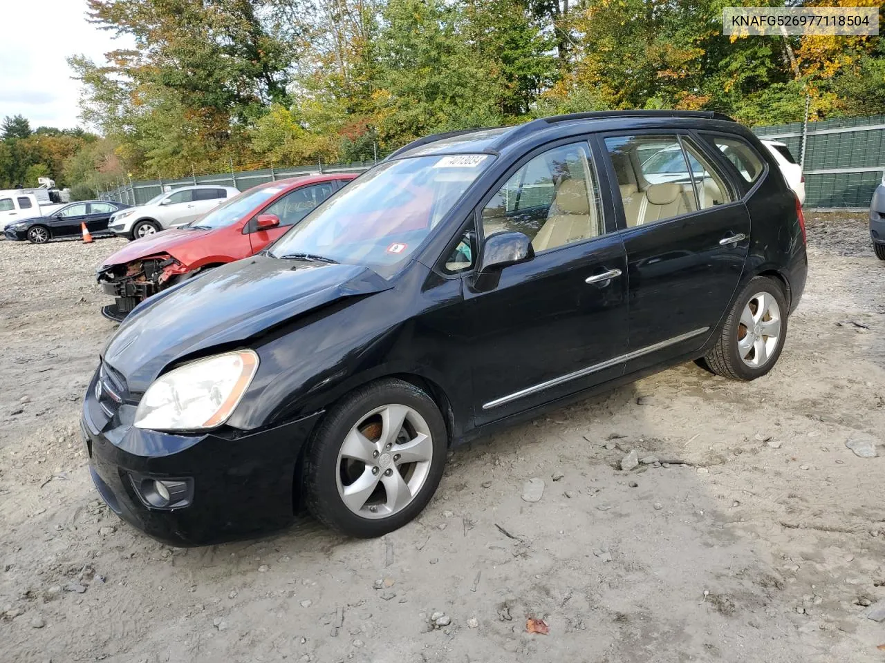 2007 Kia Rondo Lx VIN: KNAFG526977118504 Lot: 74013034