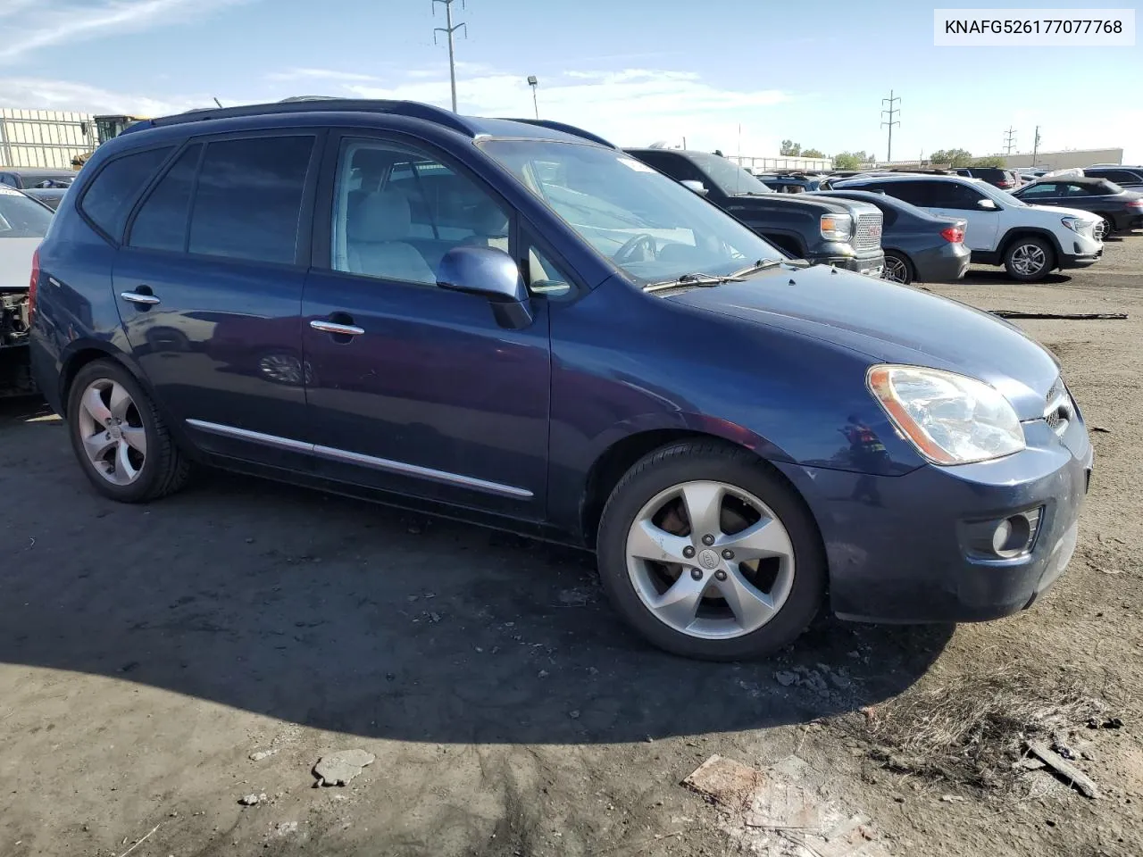 2007 Kia Rondo Lx VIN: KNAFG526177077768 Lot: 74614654