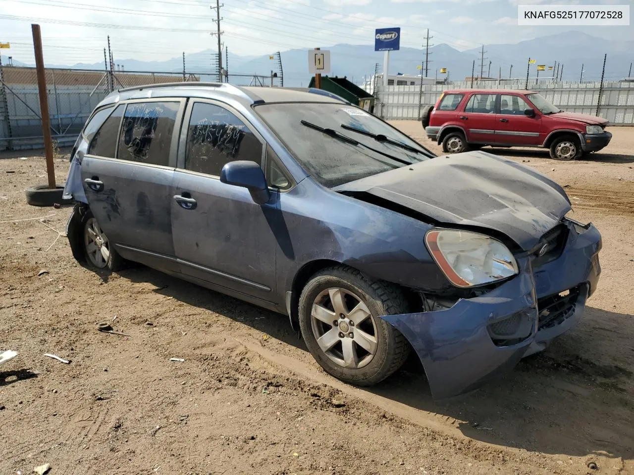 2007 Kia Rondo Base VIN: KNAFG525177072528 Lot: 75509334