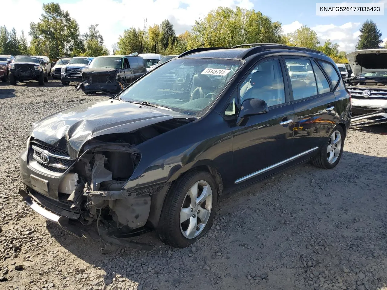 2007 Kia Rondo Lx VIN: KNAFG526477036423 Lot: 76145744