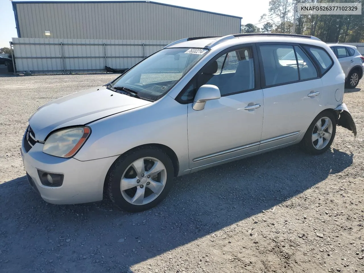 2007 Kia Rondo Lx VIN: KNAFG526377102329 Lot: 76332214