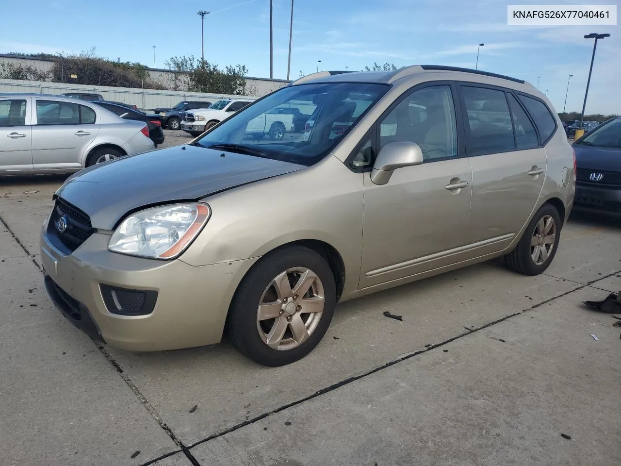 2007 Kia Rondo Lx VIN: KNAFG526X77040461 Lot: 77202004