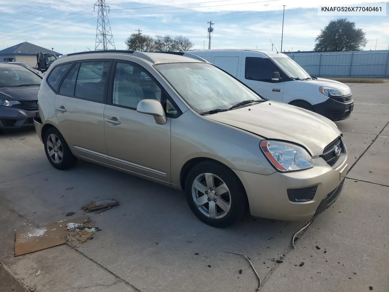 2007 Kia Rondo Lx VIN: KNAFG526X77040461 Lot: 77202004