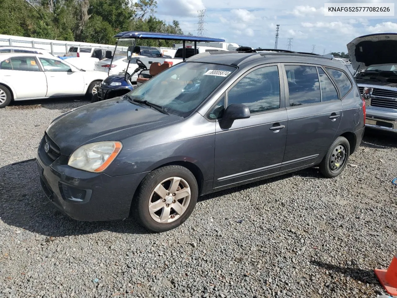 2007 Kia Rondo Base VIN: KNAFG525777082626 Lot: 80005874