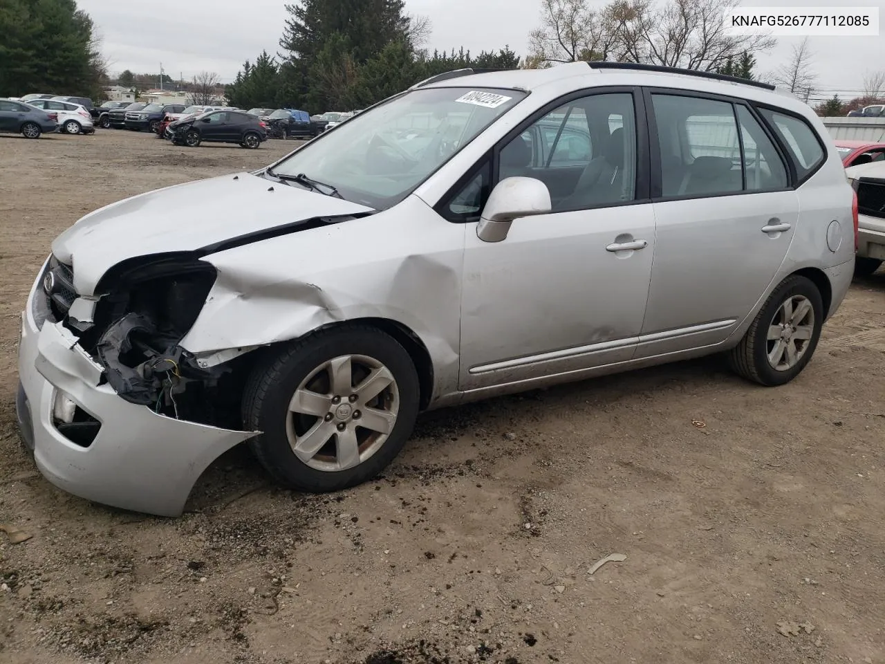 2007 Kia Rondo Lx VIN: KNAFG526777112085 Lot: 80942224