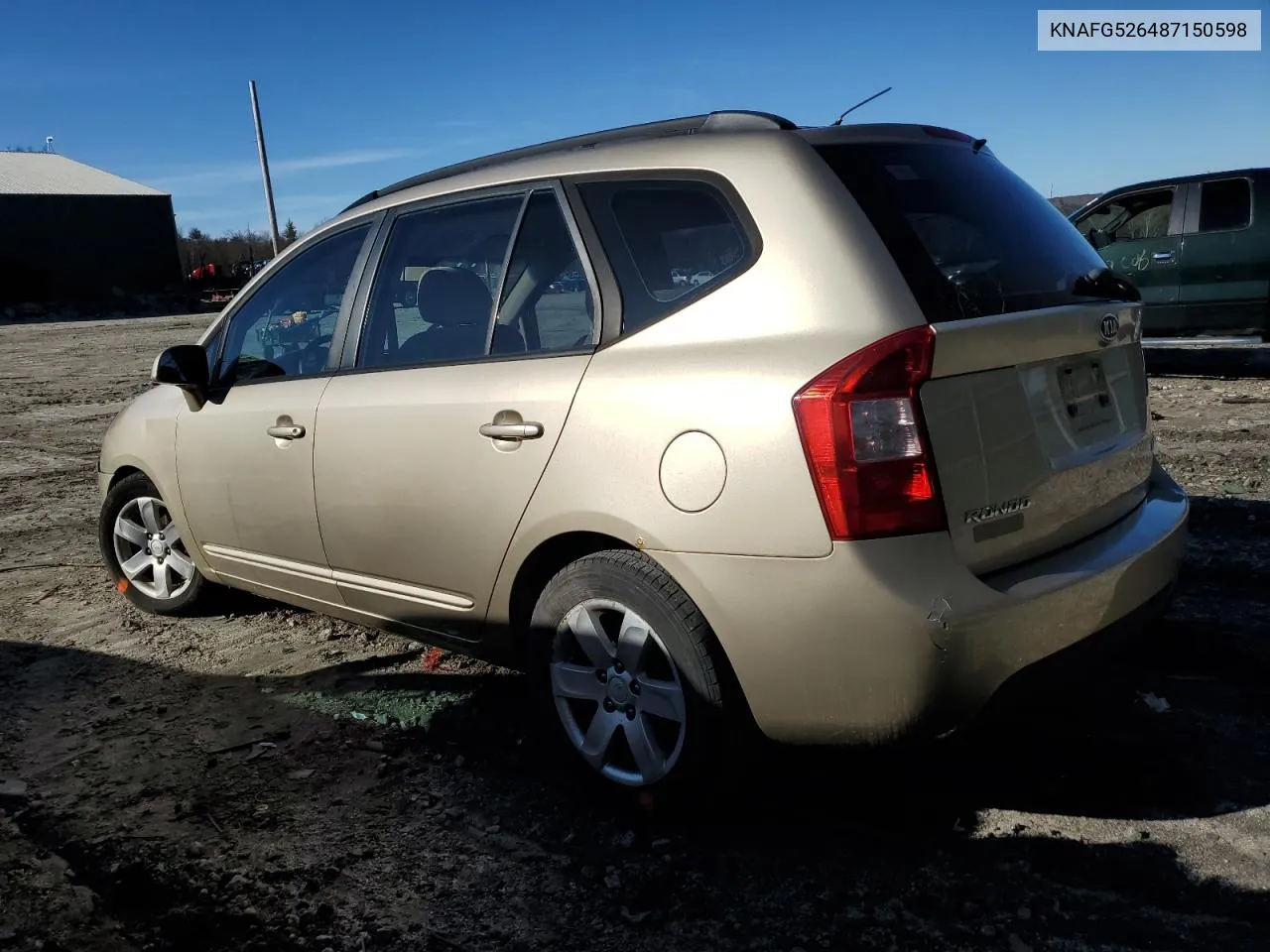 KNAFG526487150598 2008 Kia Rondo Lx