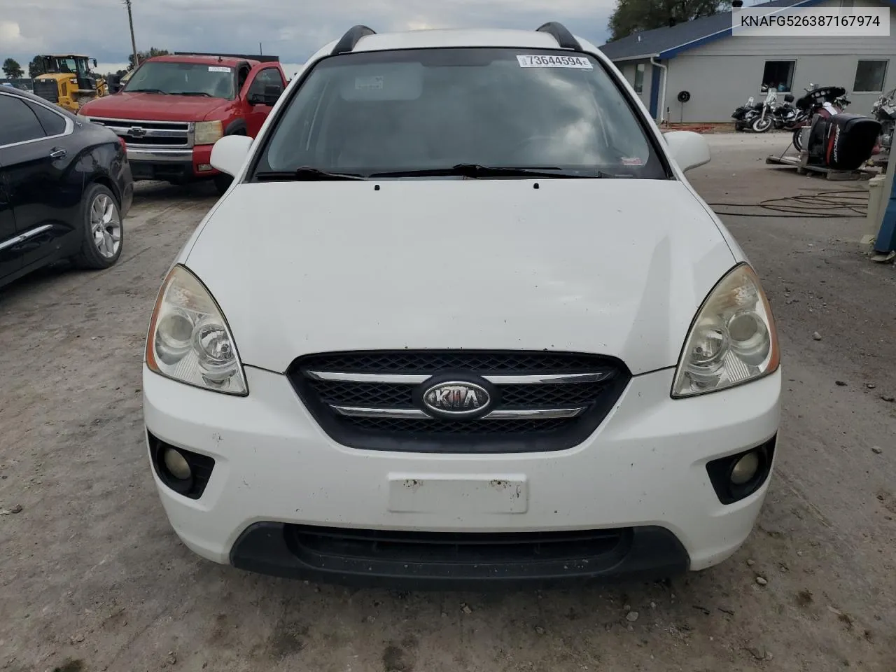 2008 Kia Rondo Lx VIN: KNAFG526387167974 Lot: 73644594