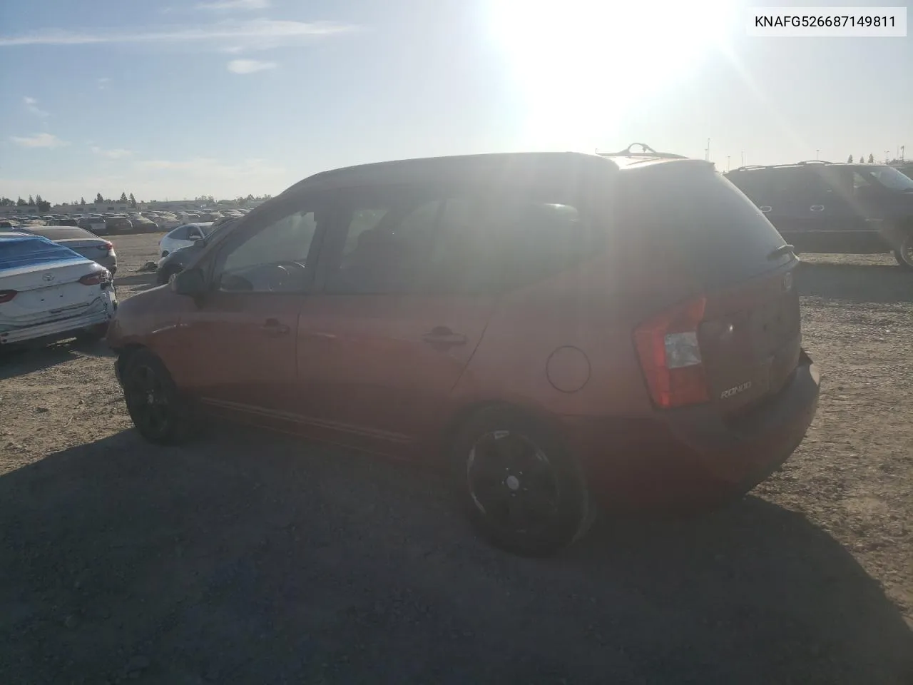 2008 Kia Rondo Lx VIN: KNAFG526687149811 Lot: 75728404