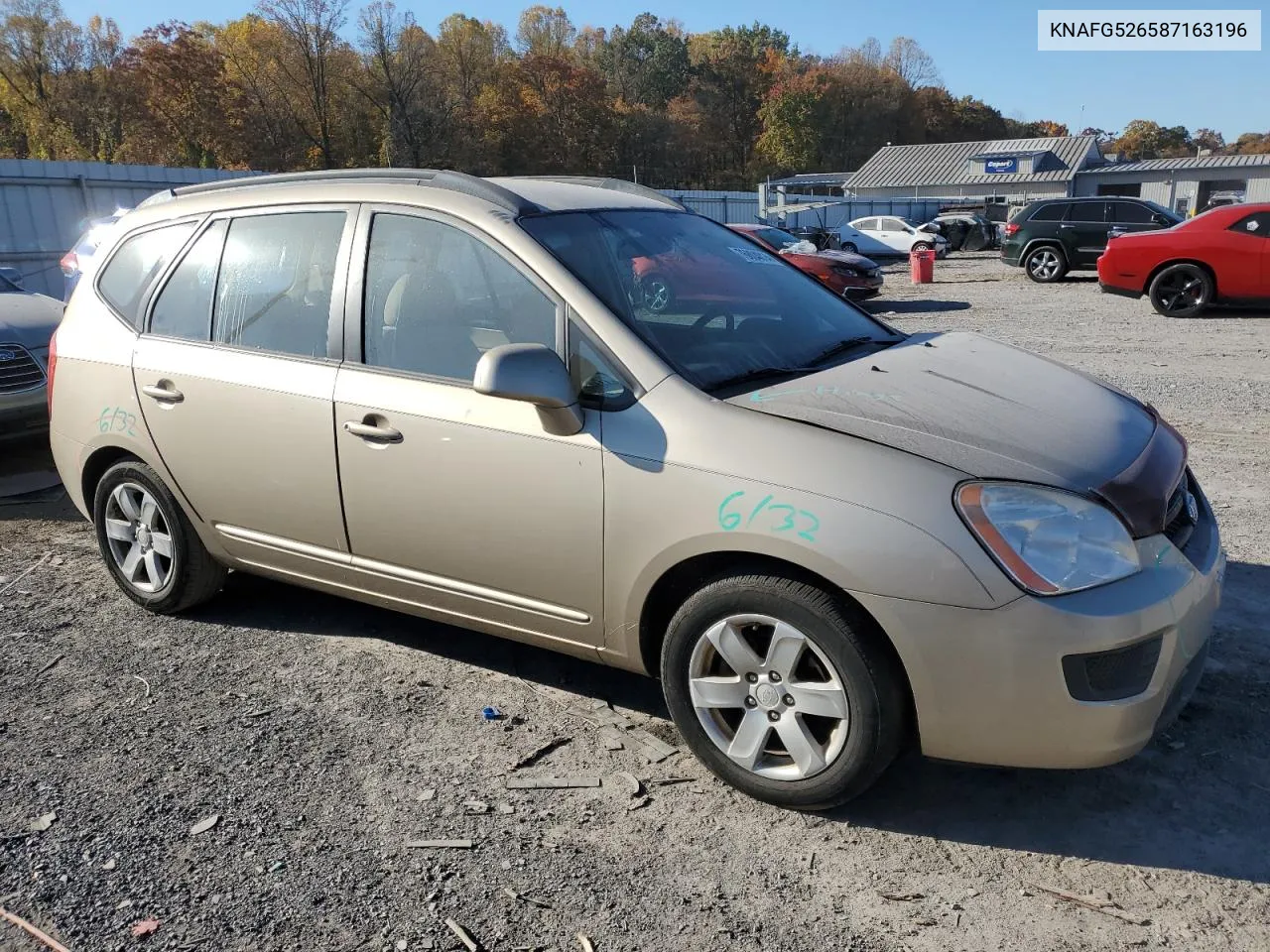 2008 Kia Rondo Lx VIN: KNAFG526587163196 Lot: 76804814