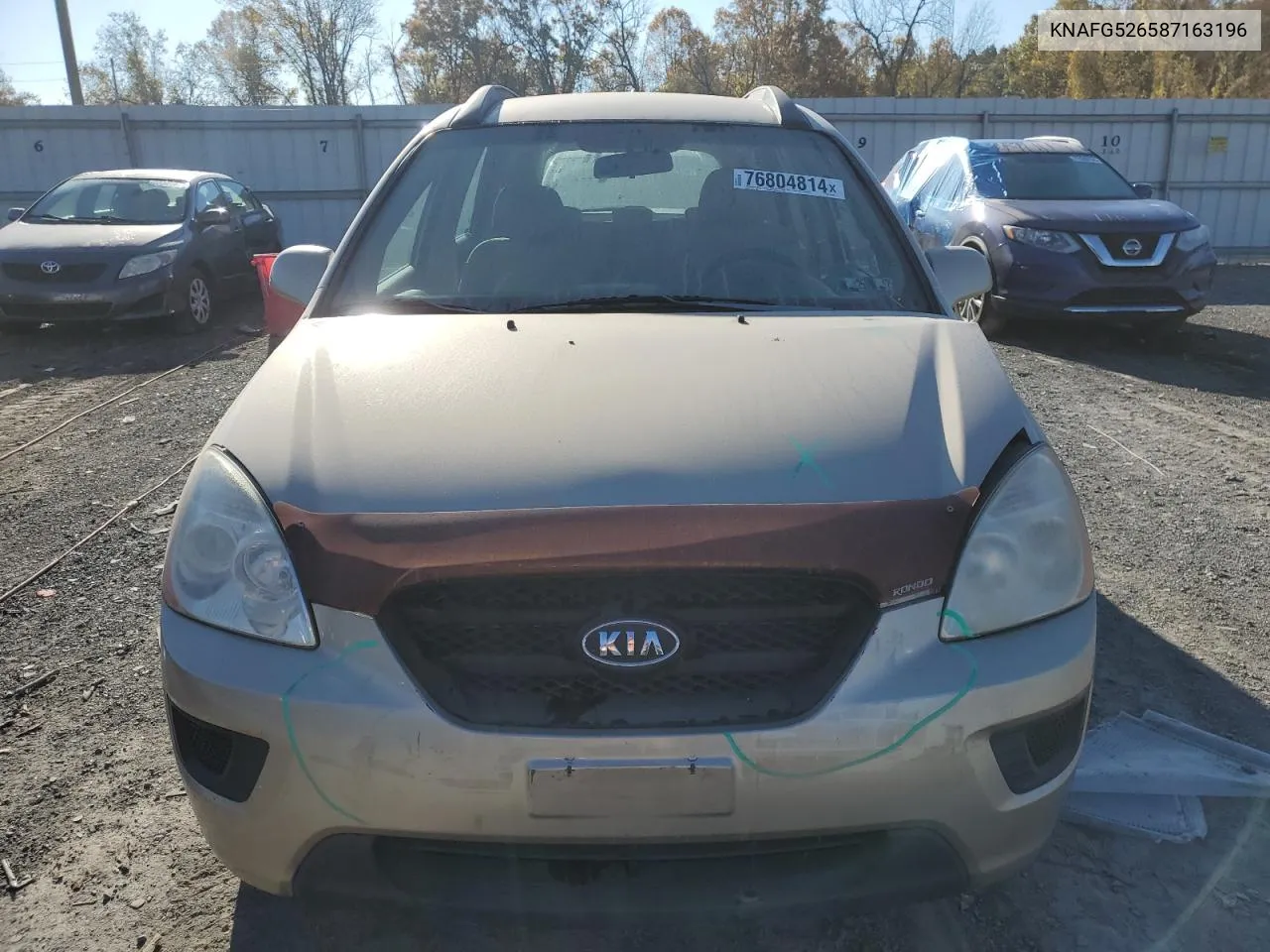 2008 Kia Rondo Lx VIN: KNAFG526587163196 Lot: 76804814