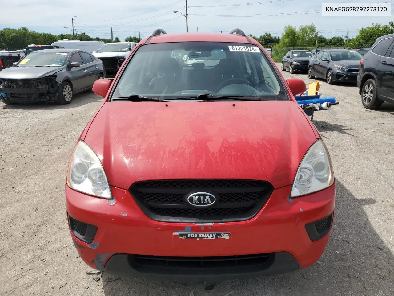 2009 Kia Rondo Base VIN: KNAFG528797273170 Lot: 61351024