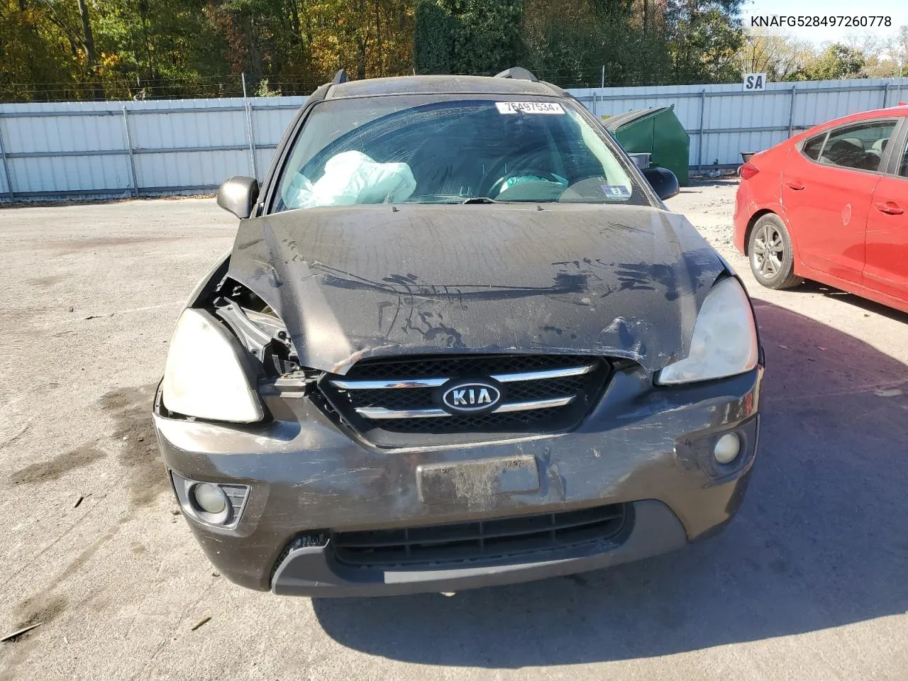 2009 Kia Rondo Base VIN: KNAFG528497260778 Lot: 76497534