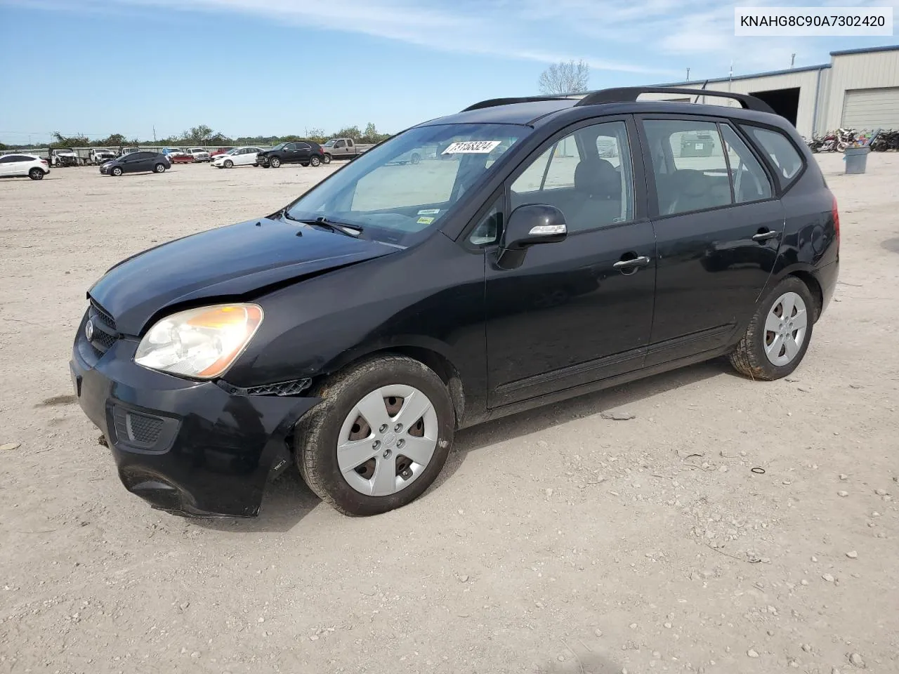 2010 Kia Rondo Lx VIN: KNAHG8C90A7302420 Lot: 73158324