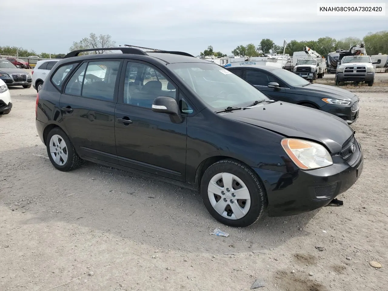 2010 Kia Rondo Lx VIN: KNAHG8C90A7302420 Lot: 73158324