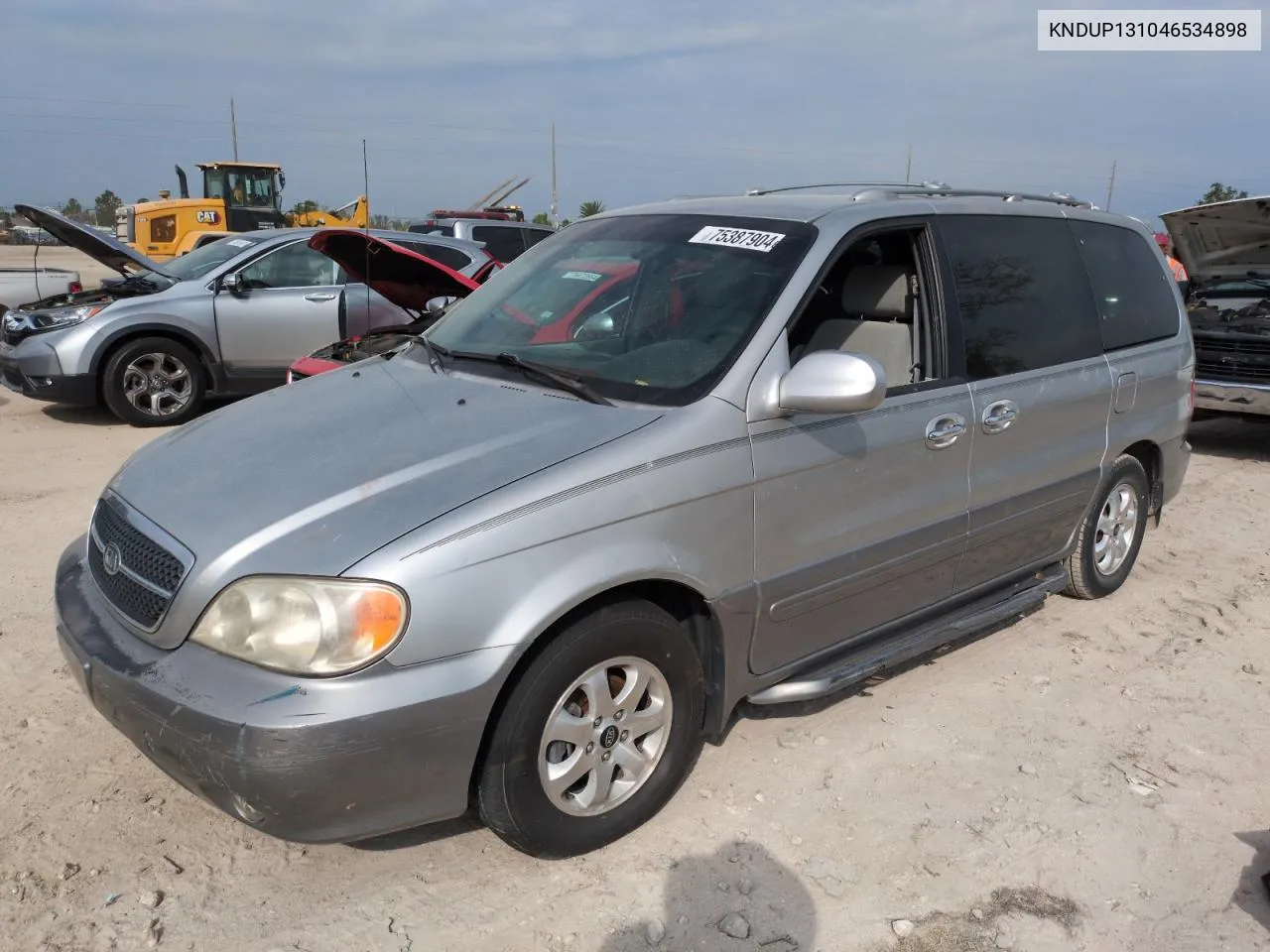 2004 Kia Sedona Ex VIN: KNDUP131046534898 Lot: 75387904