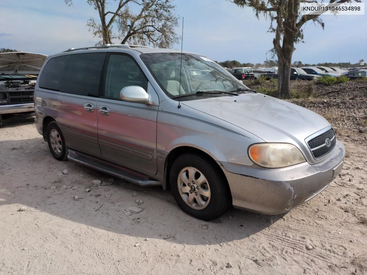 2004 Kia Sedona Ex VIN: KNDUP131046534898 Lot: 75387904