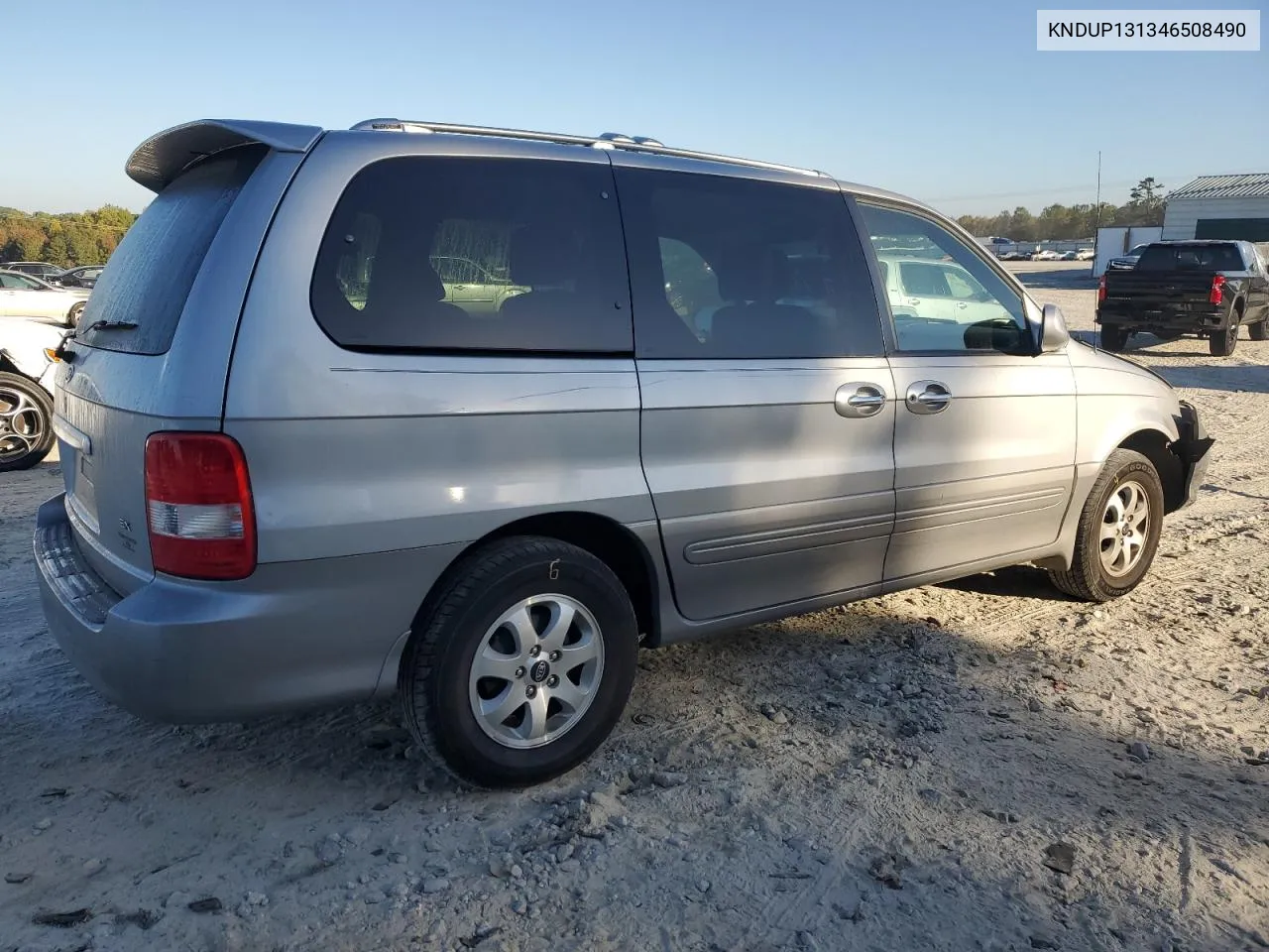 2004 Kia Sedona Ex VIN: KNDUP131346508490 Lot: 77391594