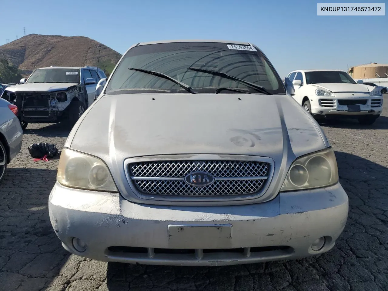 2004 Kia Sedona Ex VIN: KNDUP131746573472 Lot: 80593594